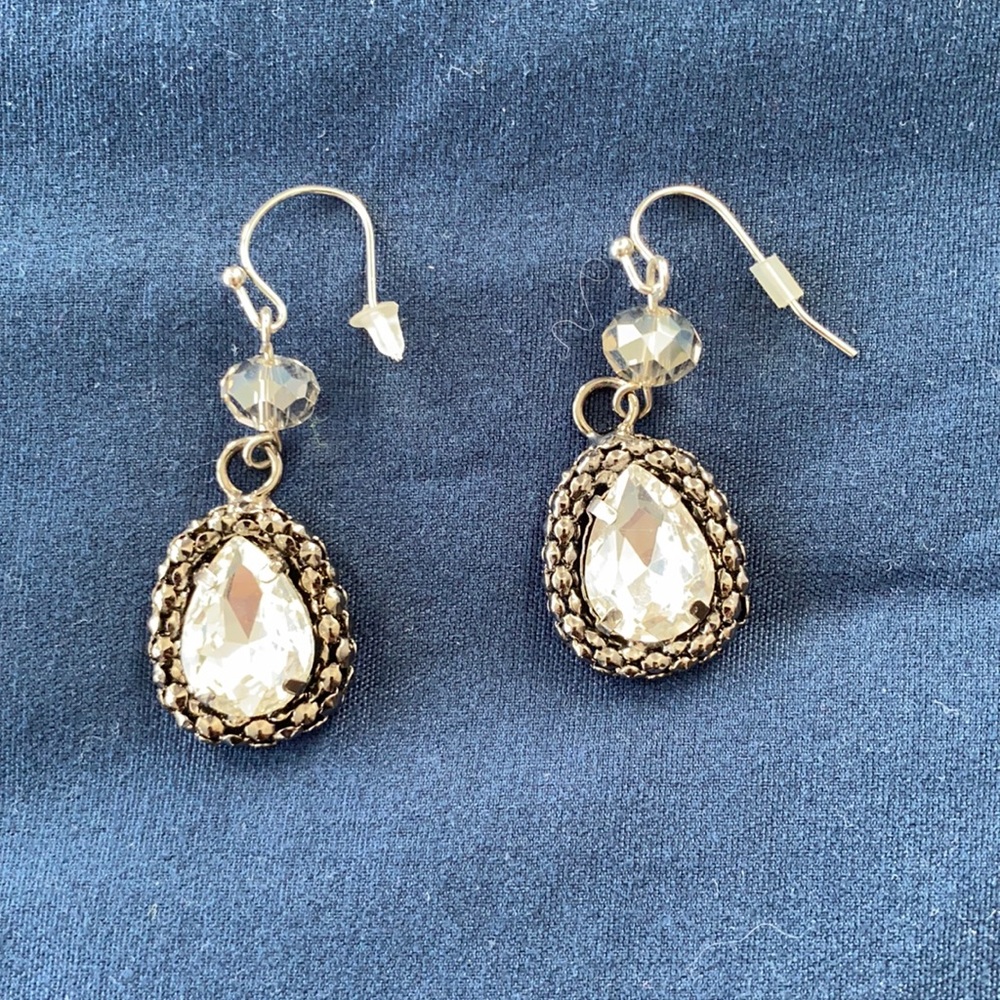 Faux diamond Drop Earrings